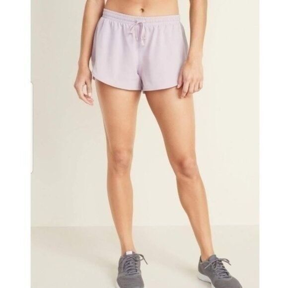 Old Navy Lilac Dolphin Hem Running Shorts 3" Inseam XXL - NWT  8 0040 - Picture 1 of 5